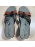 Merrell 100% Leather Brown Orange Sandals Size 10 - photo 4