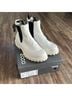Ecco 100% Leather White Black Ankle Boots Size EU 41 - photo 4