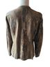 Chico's 50% Gauze 100% Leather Animal Print Brown Jacket Size 8 - photo 2