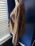 Chico's 50% Gauze 100% Leather Animal Print Brown Jacket Size 8 - photo 11