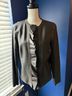 Chico's 50% Gauze 100% Leather Animal Print Brown Jacket Size 8 - photo 7