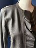 Chico's 50% Gauze 100% Leather Animal Print Brown Jacket Size 8 - photo 10