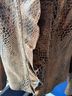 Chico's 50% Gauze 100% Leather Animal Print Brown Jacket Size 8 - photo 5