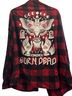 Born Plaid Red Black Button-Down Shirt Size XL - photo 2