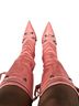 Amazon Essentials 100% Faux Leather Pink Heels Size 8 1/2 - photo 2