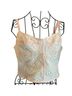 Free People Print White Pink Tank Top Size M - photo 1