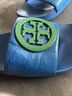 Tory Burch 100% Leather Blue Green Sandals Size 6 1/2 - photo 4