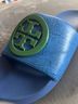 Tory Burch 100% Leather Blue Green Sandals Size 6 1/2 - photo 5