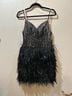 Mac Duggal 100% Polyester Black Silver Cocktail Dress Size 0 - photo 6