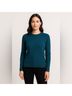 Halogen 100% Cashmere Solid Teal Blue Cashmere Pullover Sweater Size S - photo 3