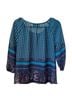 Cynthia Rowley Blue White Blouse Size S - photo 2
