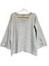 Pure Collection Gray Cashmere Pullover Sweater Size 6 - photo 1