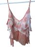 Free People Floral Orange Sleeveless Blouse Size S - photo 1