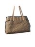 Coach 100% Coated Canvas Stripes Brown Blue White Tote One size - photo 2