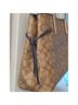 Coach 100% Coated Canvas Stripes Brown Blue White Tote One size - photo 3