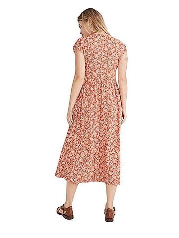 Madewell Button-Front Midi Dress Casual Dress (view 2)