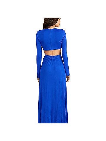 FARM Rio Blue Knot Cut Out Maxi Dress Casual Dress (view 2)