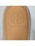 Tory Burch 100% Patent Leather Tan Silver Heels Size 8 1/2 - photo 7