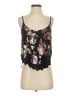 Zara Floral Black Multi Color Sleeveless Top Size XS - photo 1