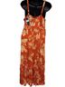 Torrid Floral Orange Casual Dress Size 1X - photo 2