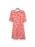 Torrid 100% Polyester Floral Pink Orange Casual Dress Size 12 - photo 2