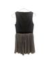 Philosofée Polka Dots Stripes Black Gray Tan Casual Dress Size 0 - photo 2