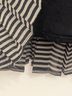 Philosofée Polka Dots Stripes Black Gray Tan Casual Dress Size 0 - photo 6