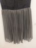 Philosofée Polka Dots Stripes Black Gray Tan Casual Dress Size 0 - photo 5