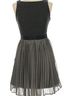 Philosofée Polka Dots Stripes Black Gray Tan Casual Dress Size 0 - photo 8