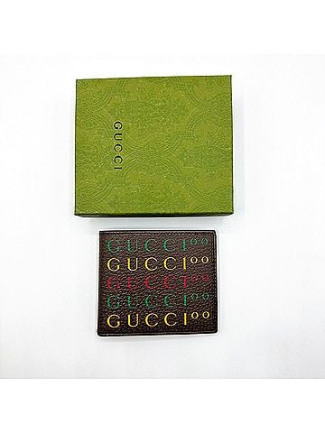 Gucci 100 Centennial Men's Brown Leather Bifold Wallet (view 1)