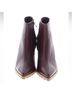 Anine Bing 100% Leather Brown Purple Heels Size EU 39 - photo 3