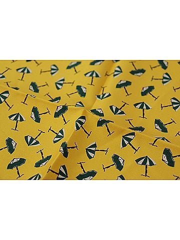 Dolce & Gabbana Basic Yellow Printed DG Logo Square Mens Handkerchief Men's Scarf (view 2)