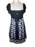 Bebe Black Silver Cocktail Dress Size M - photo 1