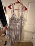 Elle Stripes White Blue Jumpsuit Size XL - photo 4