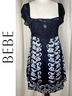 Bebe Black Silver Cocktail Dress Size M - photo 7