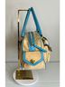 Coach 100% Suede Tan Blue Leather Shoulder Bag One size - photo 4