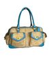 Coach 100% Suede Tan Blue Leather Shoulder Bag One size - photo 1