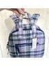 Vera Bradley 100% Cotton Plaid Purple Backpack One size - photo 11