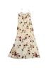 The Workshop 100% Rayon Floral Red Ivory Casual Dress Size L - photo 2