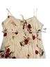The Workshop 100% Rayon Floral Red Ivory Casual Dress Size L - photo 9