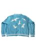 Taylor Swift Solid Graphic Blue White Cardigan Size L - photo 2