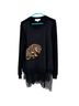 Nicole Miller Graphic Black Pullover Sweater Size S - photo 1