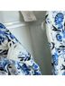 Caroline Constas Floral Blue White Jacket Size M - photo 7
