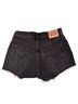 Levi's Black Denim Shorts Size 26 - photo 2