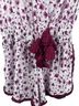 Poupette St. Barth Floral Burgundy White Romper Size XS - photo 8