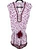 Poupette St. Barth Floral Burgundy White Romper Size XS - photo 1
