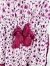 Poupette St. Barth Floral Burgundy White Romper Size XS - photo 16
