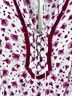 Poupette St. Barth Floral Burgundy White Romper Size XS - photo 3