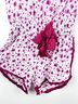 Poupette St. Barth Floral Burgundy White Romper Size XS - photo 5