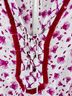 Poupette St. Barth Floral Burgundy White Romper Size XS - photo 6